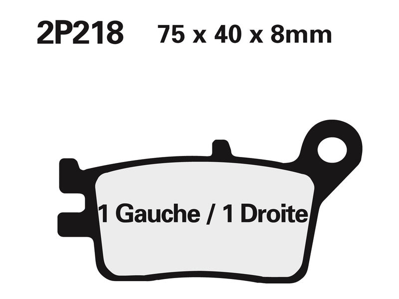 Nissin BRAKE PADS 2P-218GS SINTER METAL