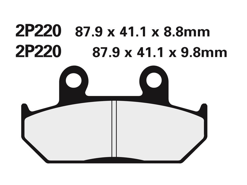 Nissin BRAKE PADS 2P-220NS SINTER METAL