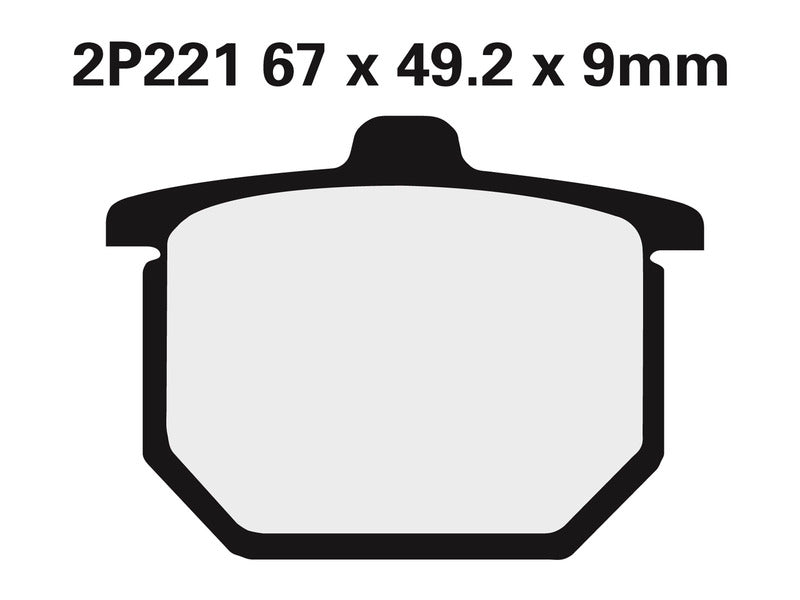 Nissin BRAKE PADS 2P-221NS SINTER METAL