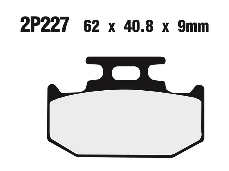 Nissin BRAKE PADS 2P-227ST SINTER METAL
