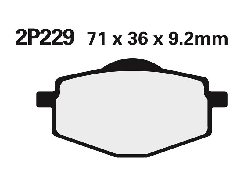 Nissin BRAKE PADS 2P-229GS SINTER METAL