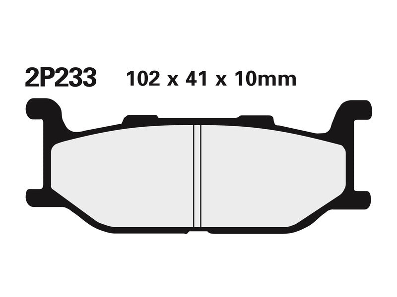 Nissin BRAKE PADS 2P-233NS SINTER METAL
