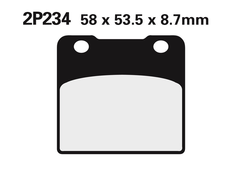 Nissin BRAKE PADS 2P-234NS SINTER METAL