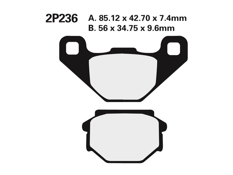 Nissin BRAKE PADS 2P-236STMX SINTER METAL