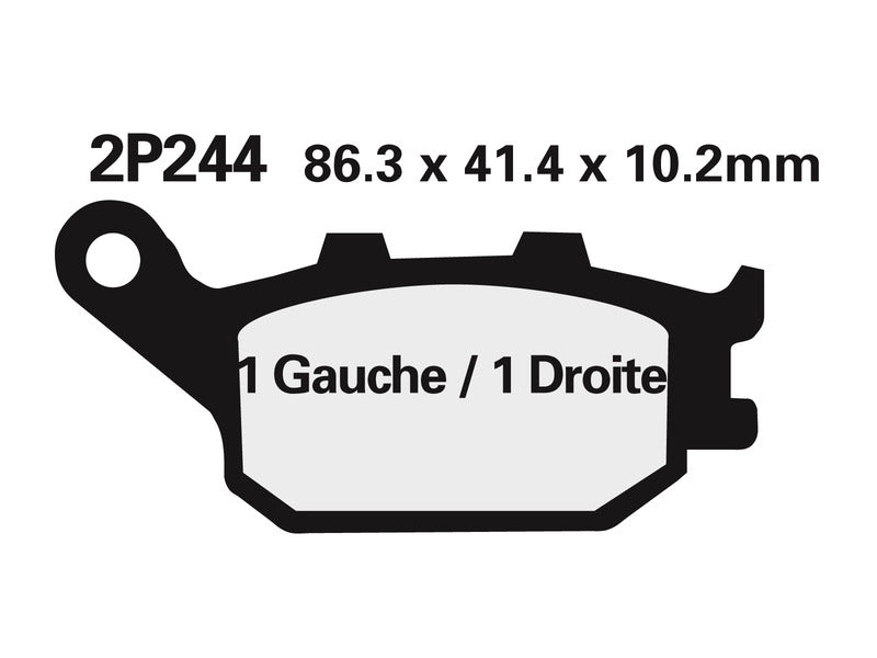 Nissin BRAKE PADS 2P-244ST SINTER METAL