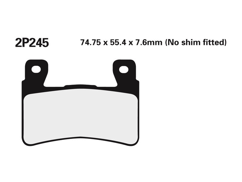 Nissin BRAKE PADS 2P-245ST SINTER METAL