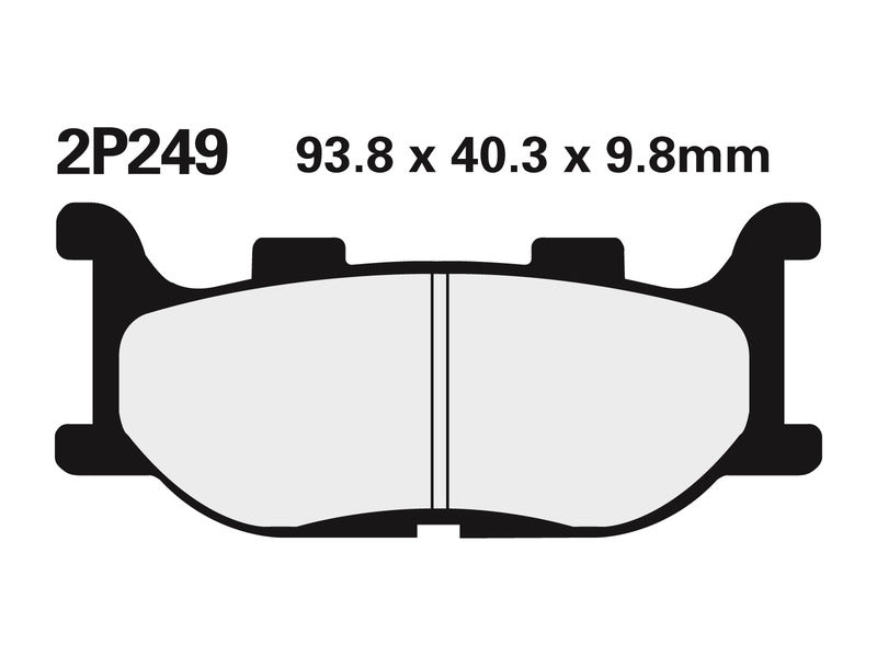 Nissin BRAKE PADS 2P-249NS SINTER METAL