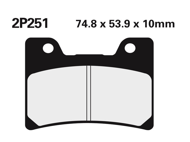 NISSIN BREMSBELÄGE 2P-251ST SINTERMETALL