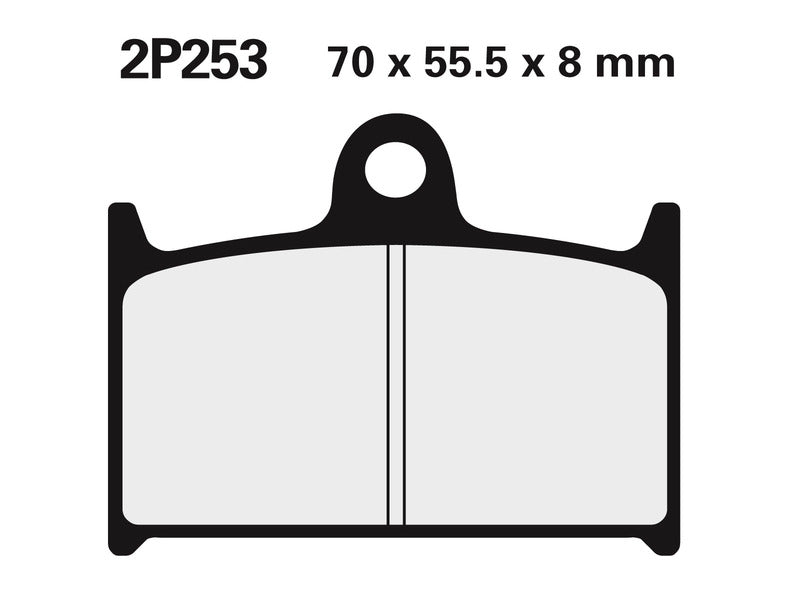 NISSIN BREMSBELÄGE 2P-253NS SINTERMETALL