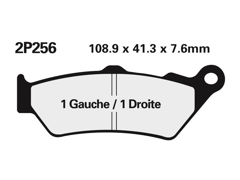 NISSIN BREMSBELÄGE 2P-256NS SINTERMETALL