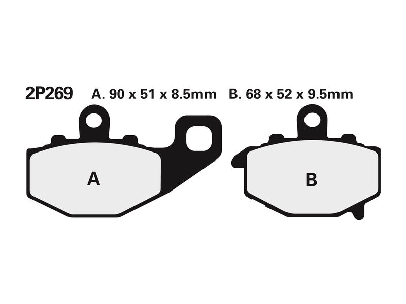 NISSIN BREMSBELÄGE 2P-269NS SINTERMETALL