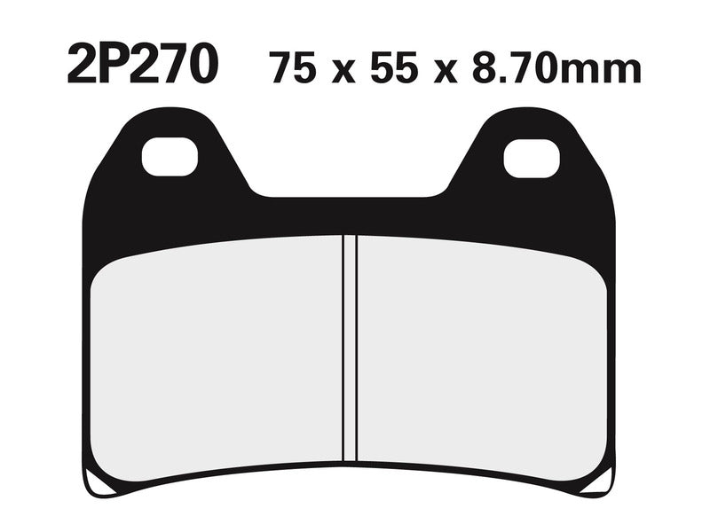 NISSIN BREMSBELÄGE 2P-270ST SINTERMETALL