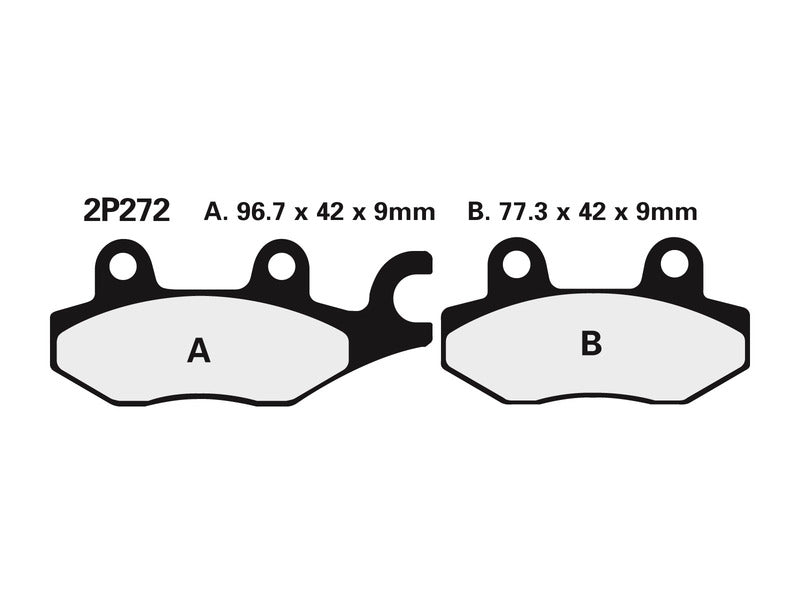 NISSIN BREMSBELÄGE 2P-272NS SINTERMETALL