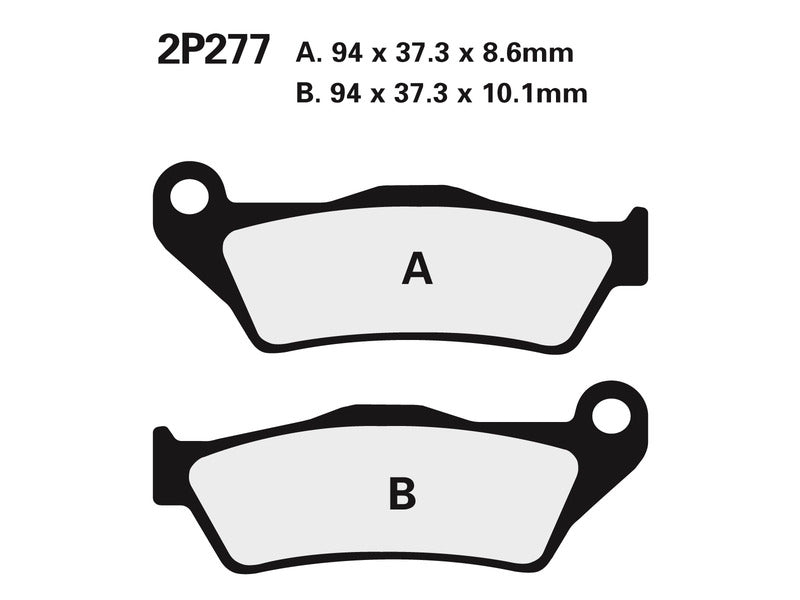 NISSIN BREMSBELÄGE 2P-277NS SINTERMETALL