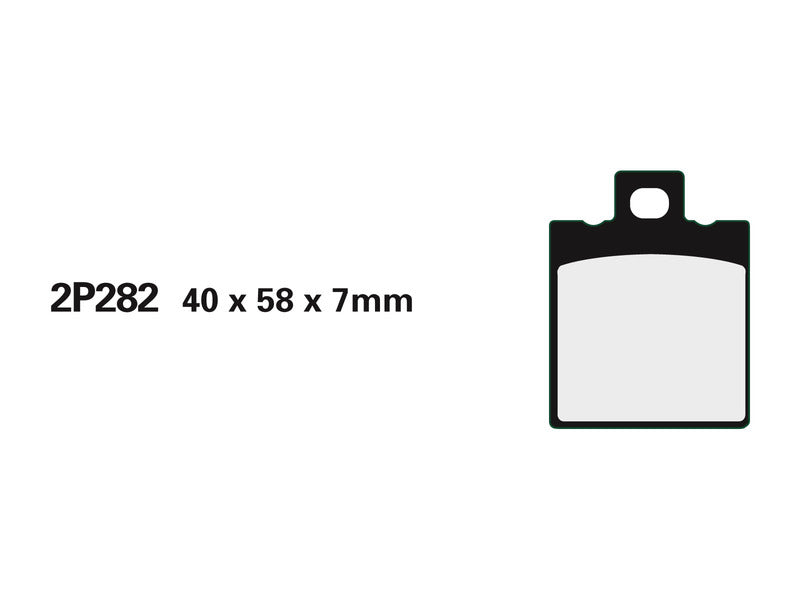 NISSIN BREMSBELÄGE 2P-282NS SINTERMETALL