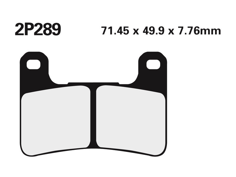 NISSIN BREMSBELÄGE 2P-289ST SINTERMETALL