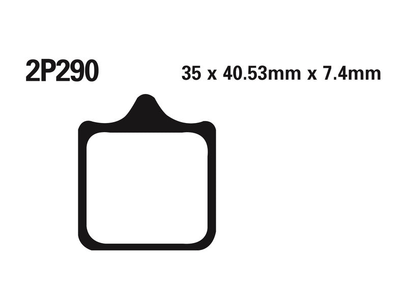 NISSIN BREMSBELÄGE 2P-290ST SINTERMETALL