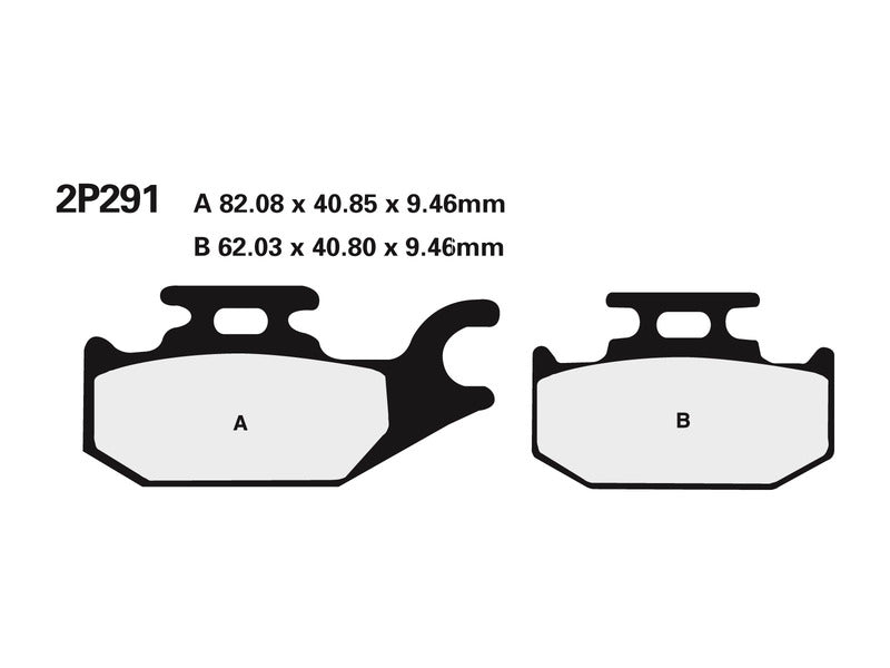 NISSIN BREMSBELÄGE 2P-291NS SINTERMETALL