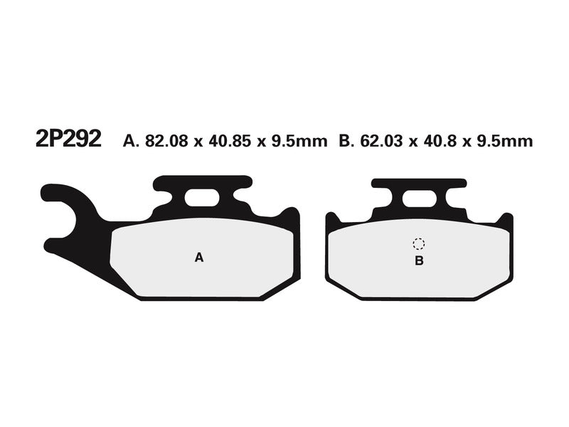 NISSIN BREMSBELÄGE 2P-292STMX SINTERMETALL