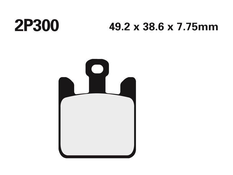 NISSIN BREMSBELÄGE 2P-300ST SINTERMETALL