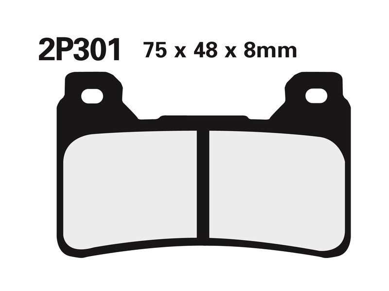 NISSIN BREMSBELÄGE 2P-301ST SINTERMETALL