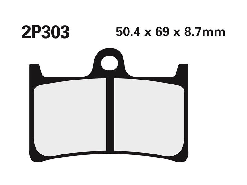 NISSIN BREMSBELÄGE 2P-303ST SINTERMETALL