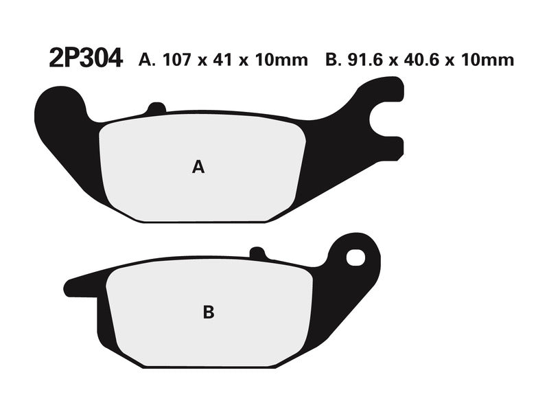 NISSIN BREMSBELÄGE 2P-304NS SINTERMETALL