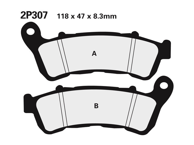 NISSIN BREMSBELÄGE 2P-307ST SINTERMETALL