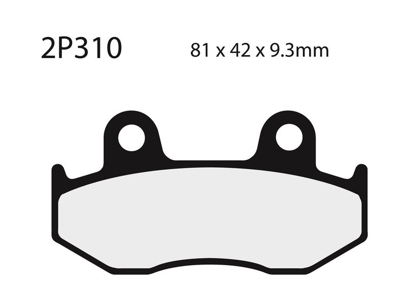 NISSIN BREMSBELÄGE 2P-310NS SINTERMETALL