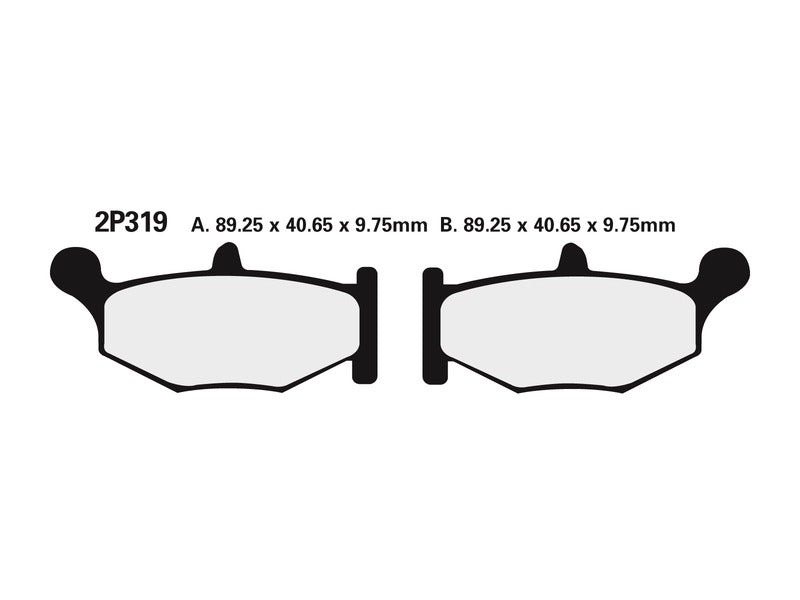 NISSIN BREMSBELÄGE 2P-319NS SINTERMETALL