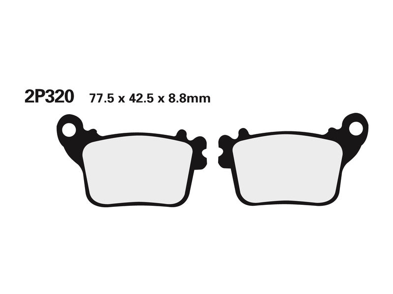 Nissin BRAKE PADS 2P-320ST SINTER METAL