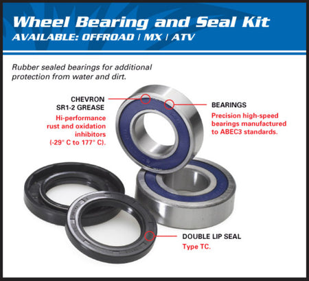 ALLBA BEARING REAR WHEEL KIT