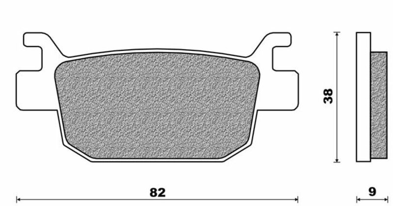 NEWFREN Scooter Organic Brake pads - .FD.0401 BKS