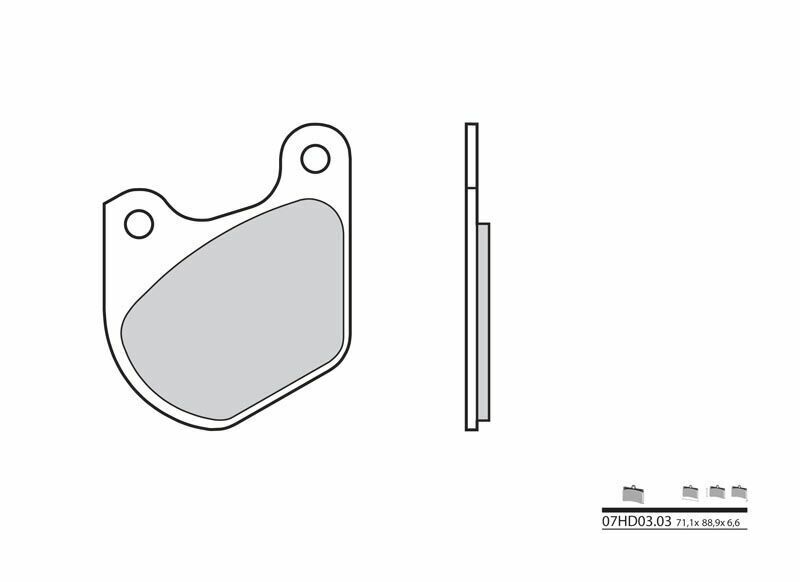 Brembo Street Carbon Ceramic Brake pads - 07HD0303