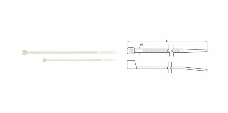 BIHR CABLE TIES 100 X 2.5 - BAG X100