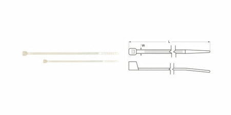 BIHR CABLE TIES 203 X 3,6 - BAG X100