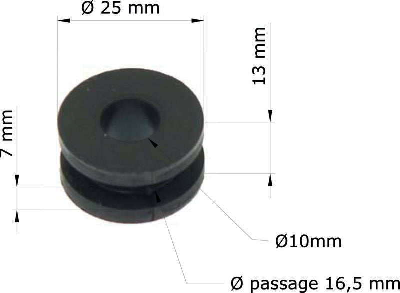 TOURM GROMMETS OEM: 18334-KA3-830 TOURMAX Multifunctionele rubber dempers Honda CR125R