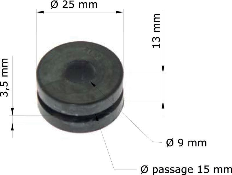 TOURM GROMMETS OEM: 19051-KA3-710 TOURMAX Multifunctionele rubber dempers Honda CR125R