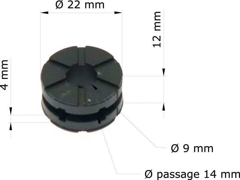 TOURM GROMMETS OEM: 80106-382-770 TOURMAX Multifunctionele rubber dempers Honda CBF1000