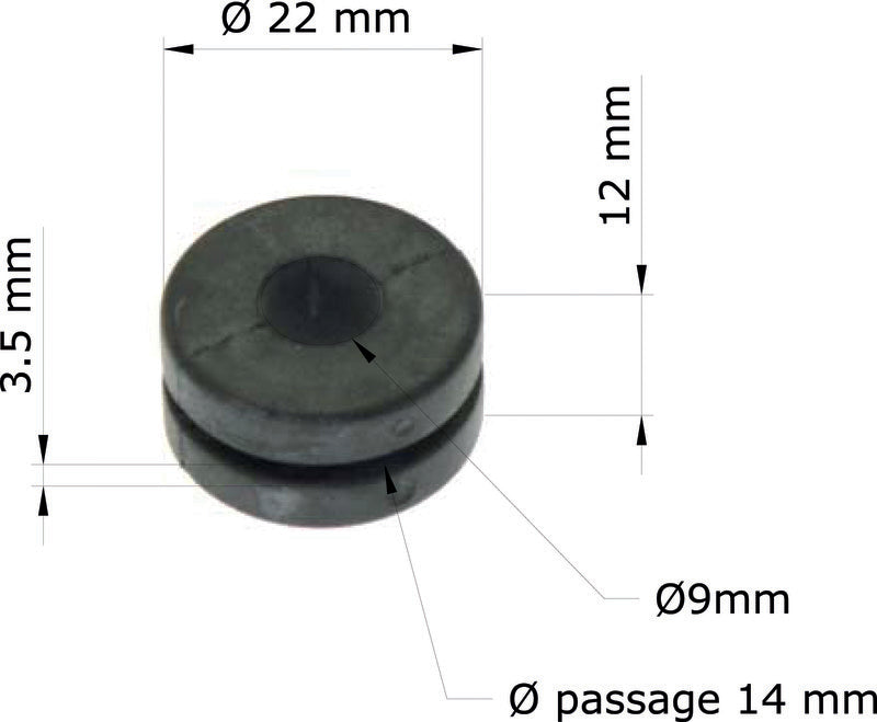 TOURM GROMMETS OEM: 17245-107-010 TOURMAX Multifunctionele rubber dempers Honda XR400R