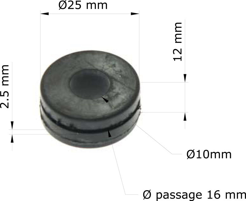 TOURM GROMMETS OEM: 19051-KA4-000 TOURMAX Multifunctionele rubber dempers Honda CBR900RR