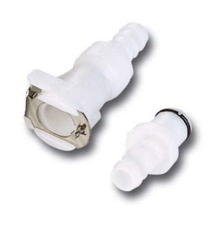 MOTION PRO Quick Connector Ø6mm Single Shut Off White (12-0029)