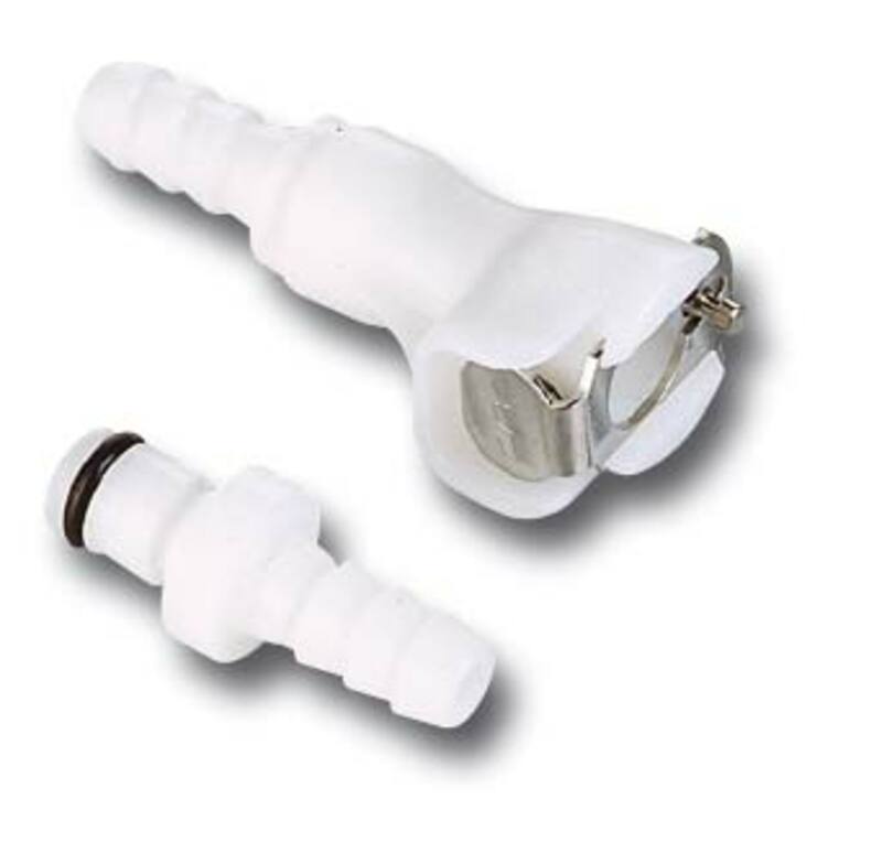 MOTION PRO Quick Connector Ø8mm Single Shut Off White (12-0030)