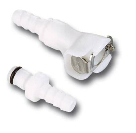MOTION PRO Quick Connector Ø8mm Single Shut Off White (12-0030)