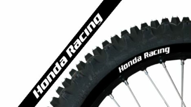 BLACKBIRD Replica Honda Racing Wheel Graphic Stickers Black Universal