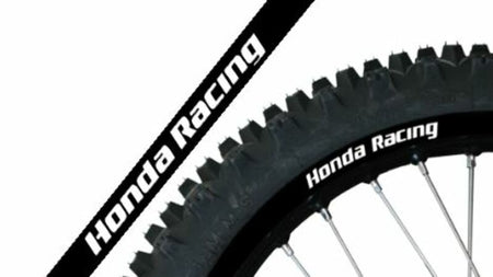 BLACKBIRD Replica Honda Racing Wheel Graphic Stickers Black Universal