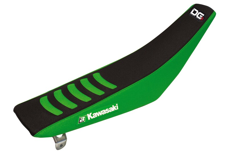 BLACKBIRD Double Grip 3 Seat Cover Black/Green Kawasaki KX85