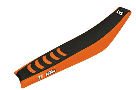 BLACKBIRD Double Grip 3 Seat Cover Black/Orange KTM SX85