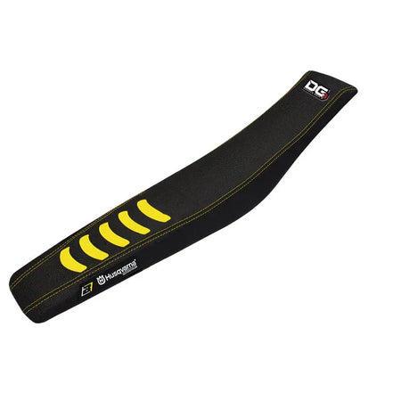 BLACKBIRD Double Grip 3 Seat Cover Black/Yellow Husqvarna