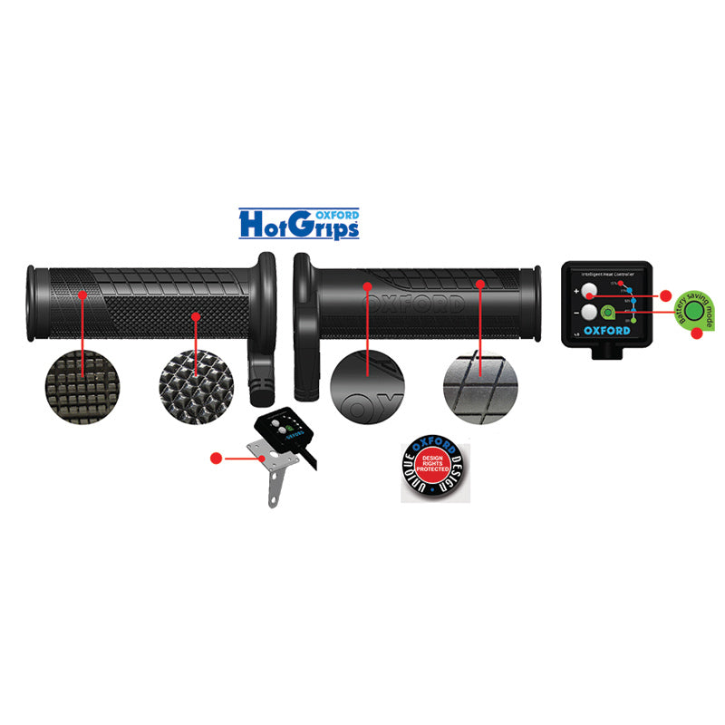 Oxford HotGrips Premium handvatverwarming 22,2 mm – Adventure, Sport of Touring